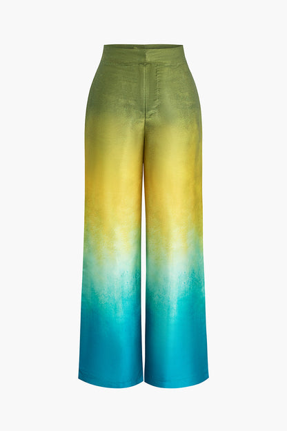 Ombre Geniş Paça Pantolon