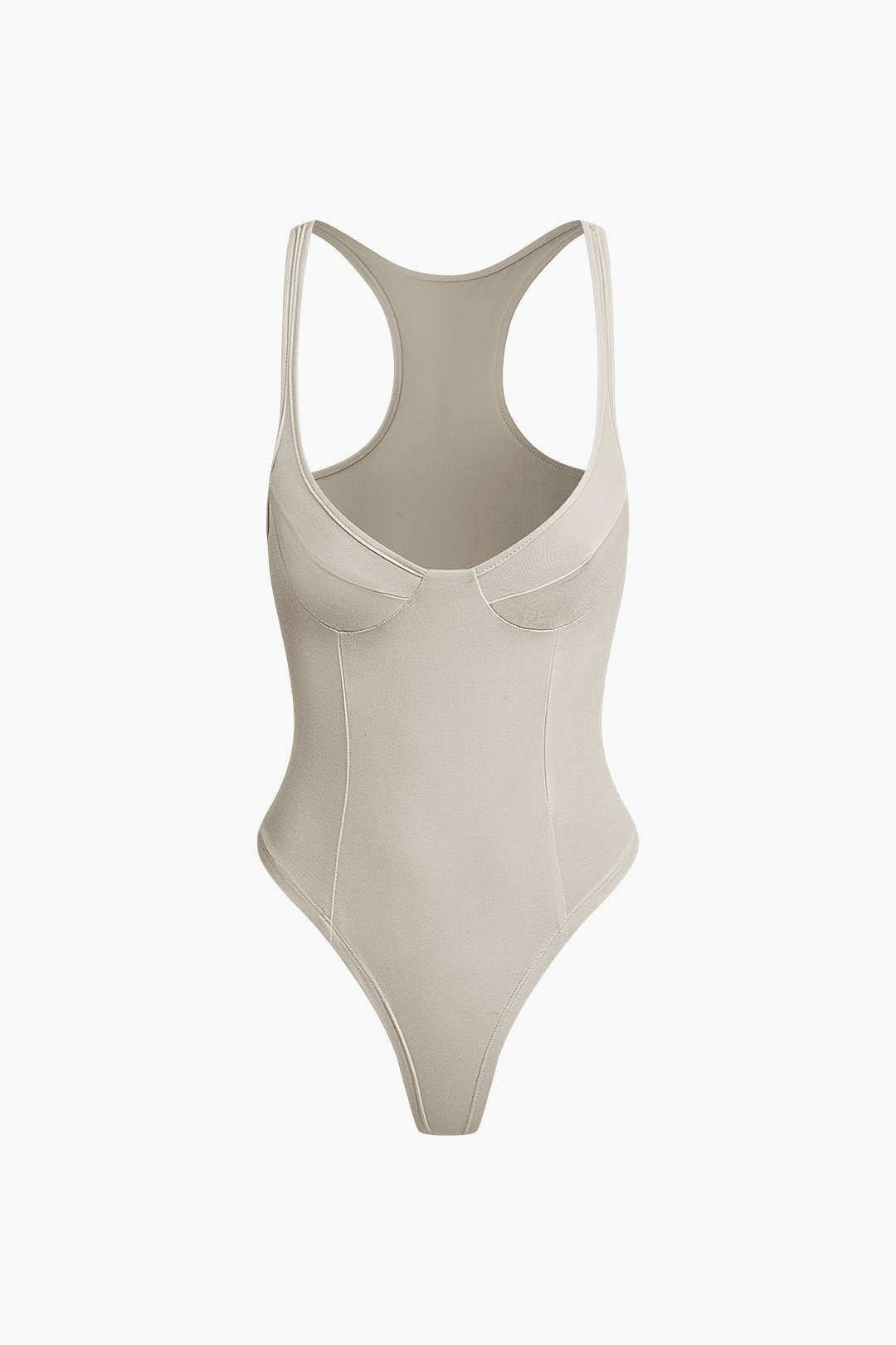 Basic Katı Derin V Yaka Büstiyer Bodysuit