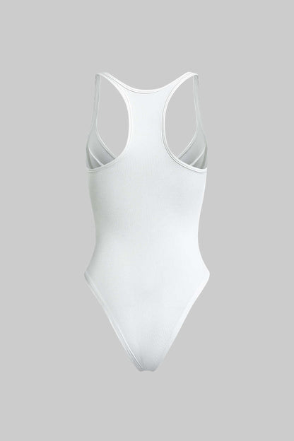 Basic Katı Derin V Yaka Büstiyer Bodysuit