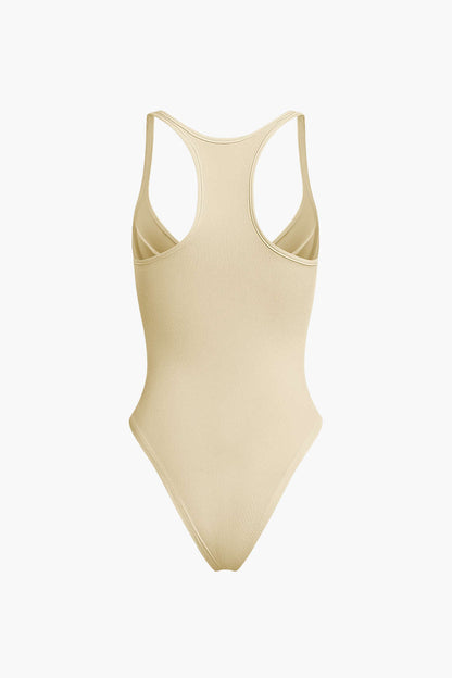 Basic Katı Derin V Yaka Büstiyer Bodysuit