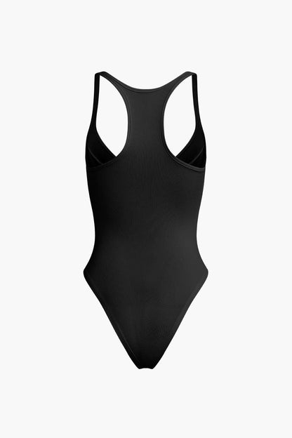 Basic Katı Derin V Yaka Büstiyer Bodysuit